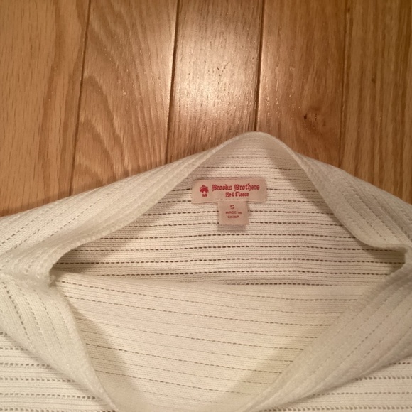 Brooks Brothers Cotton Sweater, Cream, Size Small, like new - Picture 5 of 9